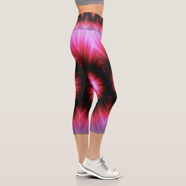 pink lightning  capri leggings (Right)