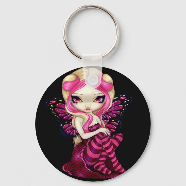 "Pink Lightning" Keychain (Front)