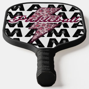 Pink Lightning Mama Personalised Pickleball Paddle