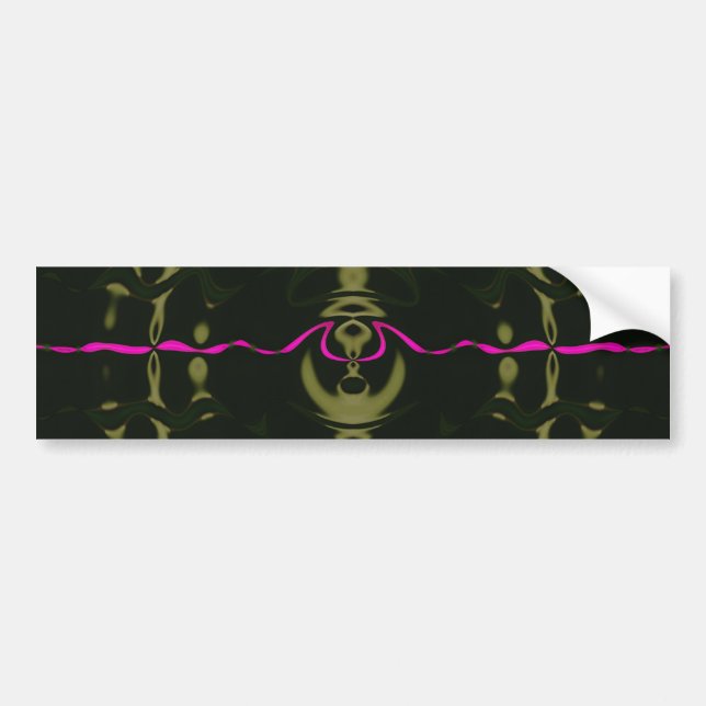 Pink Lights Bumper Sticker (Front)