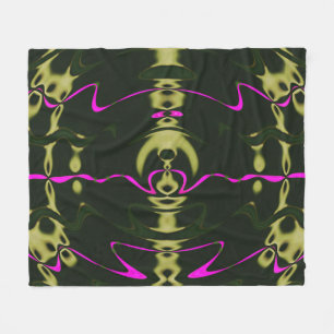 Pink Lights Canvas Fleece Blanket