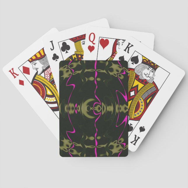 Pink Lights Playing Cards (Back)