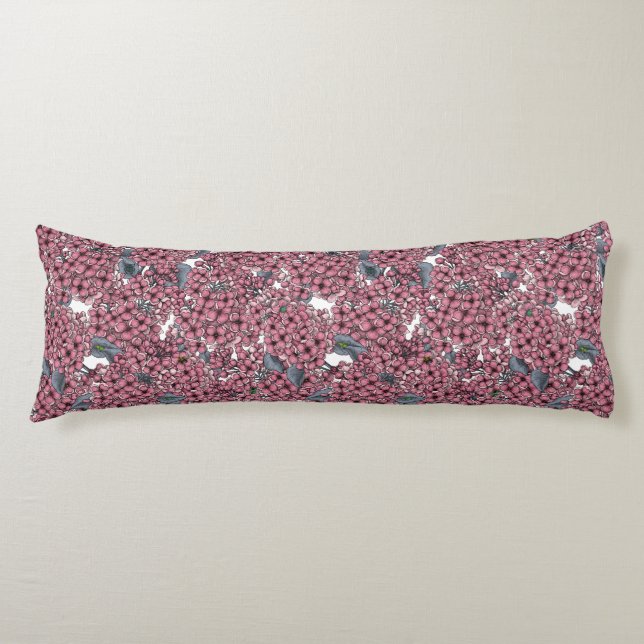 Pink Lilac garden Body Cushion (Front)
