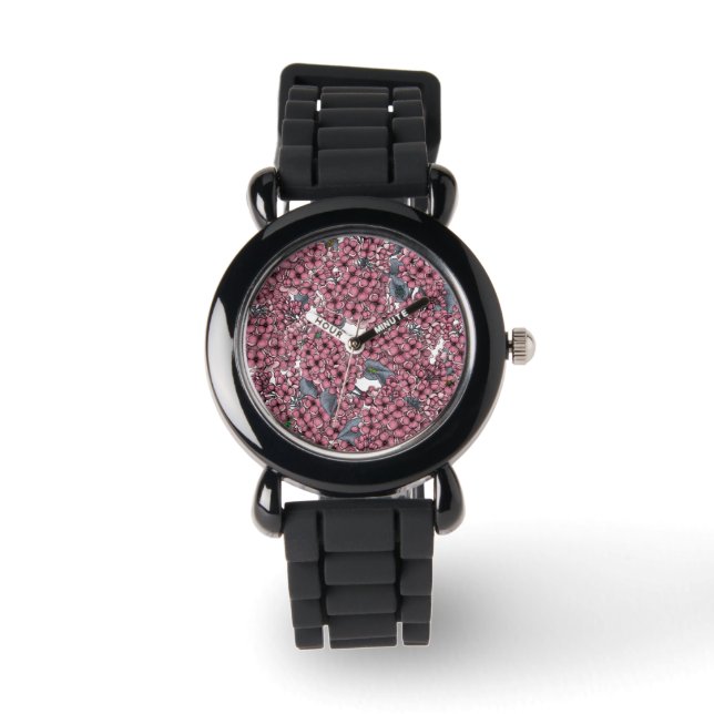 Pink Lilac garden Watch (Front)
