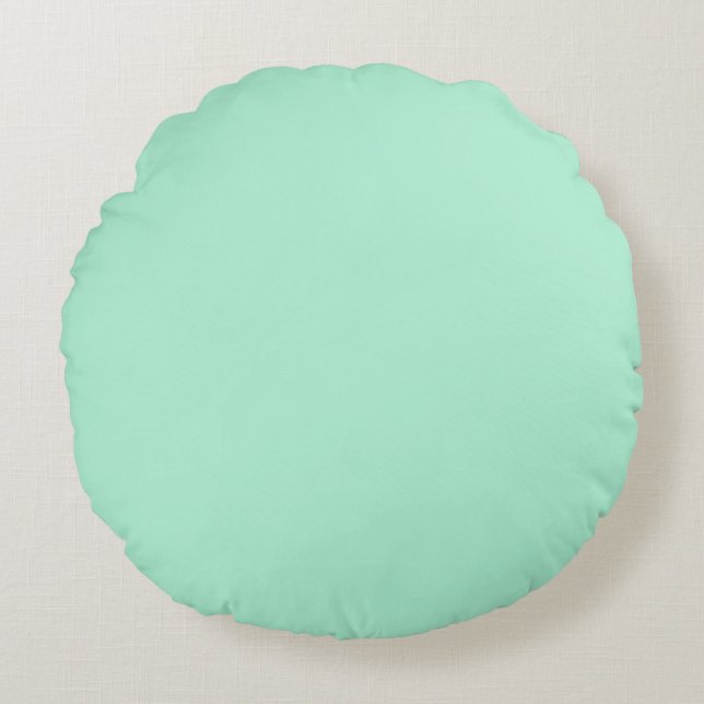 Pink Lilac & Mint, Two Colours, Chic Calming Pillo Round Cushion (Front)