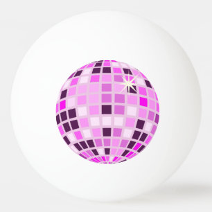 Pink Lilac Purple Retro Modern Disco Ball