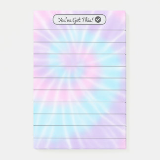 Pink & Lilac Tie-Dye Post-it Notes