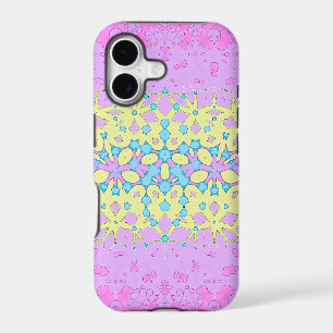 Pink, Lilac, Yellow and Sky Blue Geometric