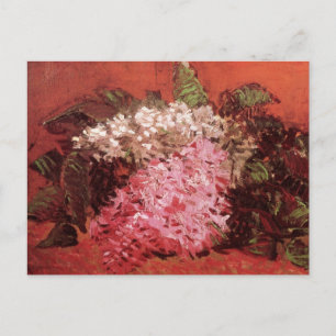 Pink Lilacs by Vincent van Gogh, Still Life Flower Postcard