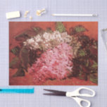 Pink Lilacs by Vincent van Gogh, Still Life Flower Tissue Paper<br><div class="desc">Lilacs by Vincent van Gogh is a vintage fine art post impressionism still life floral painting featuring a bouquet of pale pastel pink lilac flowers. This Valentine's Day say I Love You with flowers that will last a lifetime. About the artist: Vincent Willem van Gogh (1853 -1890) was one of...</div>