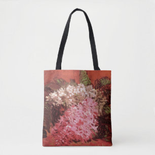 Pink Lilacs by Vincent van Gogh, Still Life Flower Tote Bag