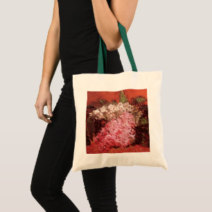 Pink Lilacs by Vincent van Gogh, Still Life Flower Tote Bag