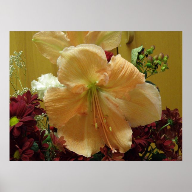Pink Lilies Bouquet Print (Front)