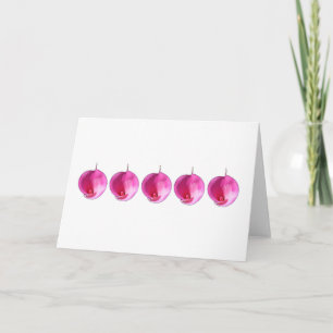 Pink lilies card