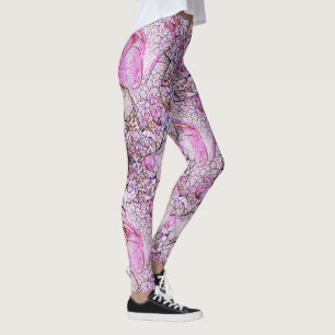 Pink Lilies...... Leggings