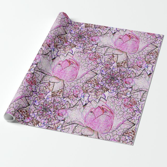 Pink Lilies..... Wrapping Paper (Unrolled)