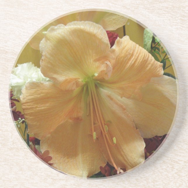 Pink Lily Bouquet Coasters (Front)