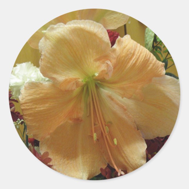 Pink Lily Bouquet Sticker (Front)