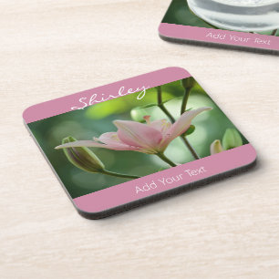 Pink Lily by Shirley Taylor Coaster