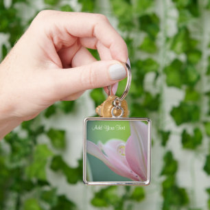 Pink Lily by Shirley Taylor Key Ring