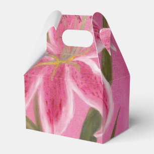 Pink Lily Favour Box