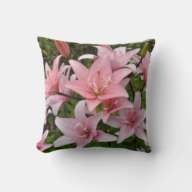 Pink lily floral beauty    desk organizer cushion (Front)