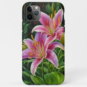Pink Lily Flower Floral Garden Art Phone Case