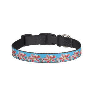 Pink Lily flowers floral Roses Dog dogs Collar