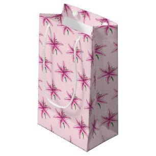 Pink Lily Lilies Blossom Flower Garden Spring Small Gift Bag