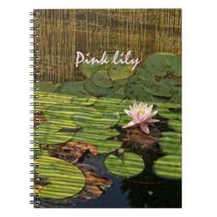 pink lily notebook