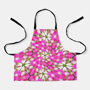 Pink Lily Pattern Apron