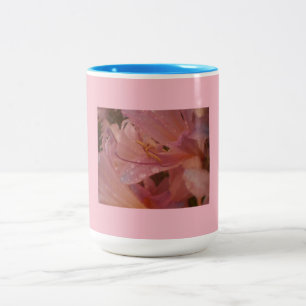 Pink Lily Petal Two-Tone Coffee Mug