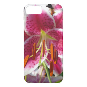 Pink lily pink floral pink flower tropical flower iPhone 8/7 case