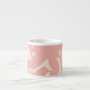 Pink Lily Silhouette  Espresso Cup