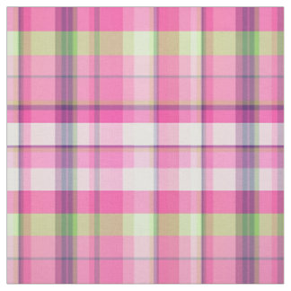 Pink Lime Navy Wht Preppy Madras Style Plaid Sz6#2 Fabric