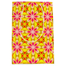 Pink Lime Yellow Orange Tie Dye Mandala Seamless