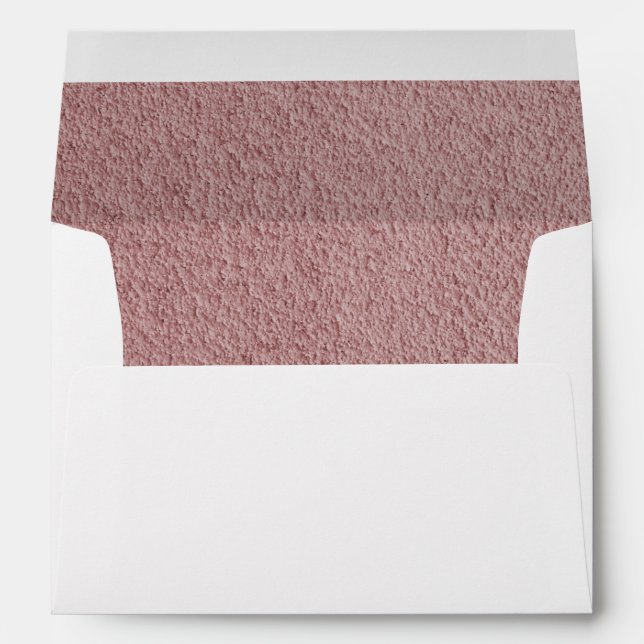 Pink lined white background envelopes (Back (Bottom))