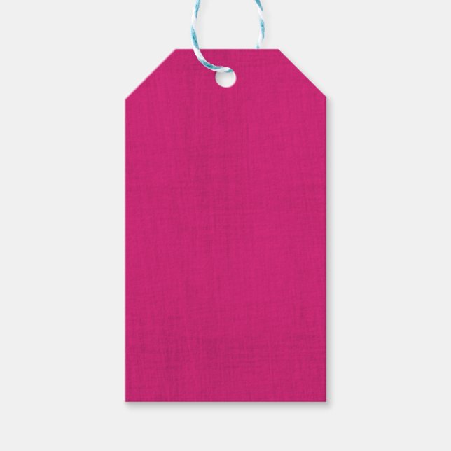 PINK LINEN LOOK GIFT TAGS (Front)