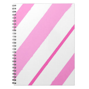 Pink lines notebook