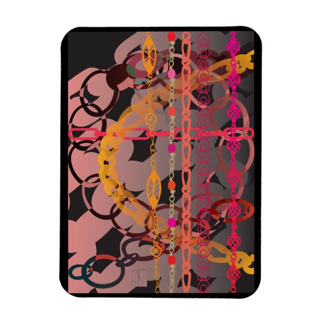 Pink Links Magnet (Vertical)