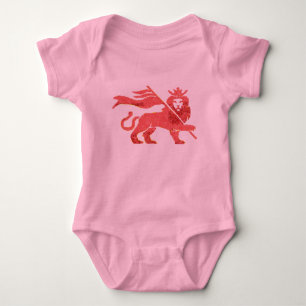 Pink Lion of Judah baby tutu Bodysuit