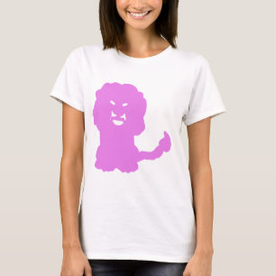 Pink Lion Zodiac Symbol Art T-Shirt