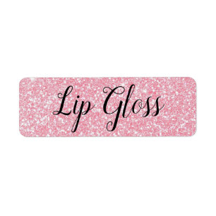 Pink Lipgloss label