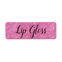 Pink Lipgloss label