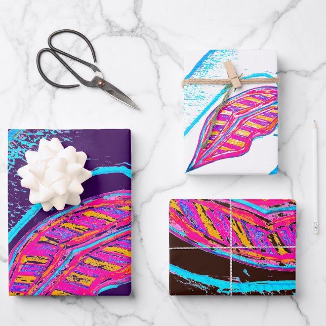 Pink lips and a word baloon or tongue wrapping paper sheet (Front)