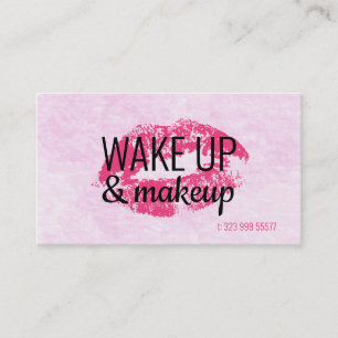 Pink Lips and background Business Card