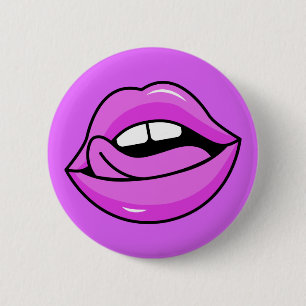 Pink Lips button