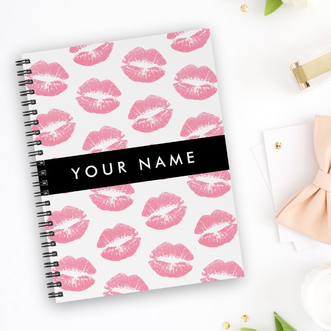 Pink Lips, Kiss, Lipstick, Your Name, Personalise Planner (Creator Uploaded)