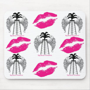 Pink Lips Mouse Mat