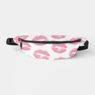 Pink Lips, Pattern Of Lips, Pink Lipstick, Kiss Bum Bags